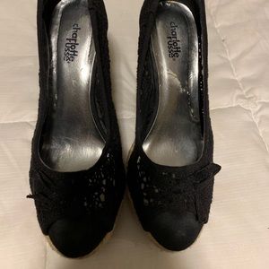 Charlotte Russe Peep Toe Wedges